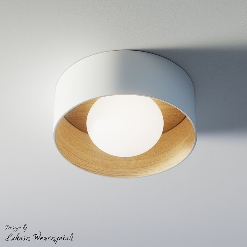 kobe-plafon-biala Lampe Kobe