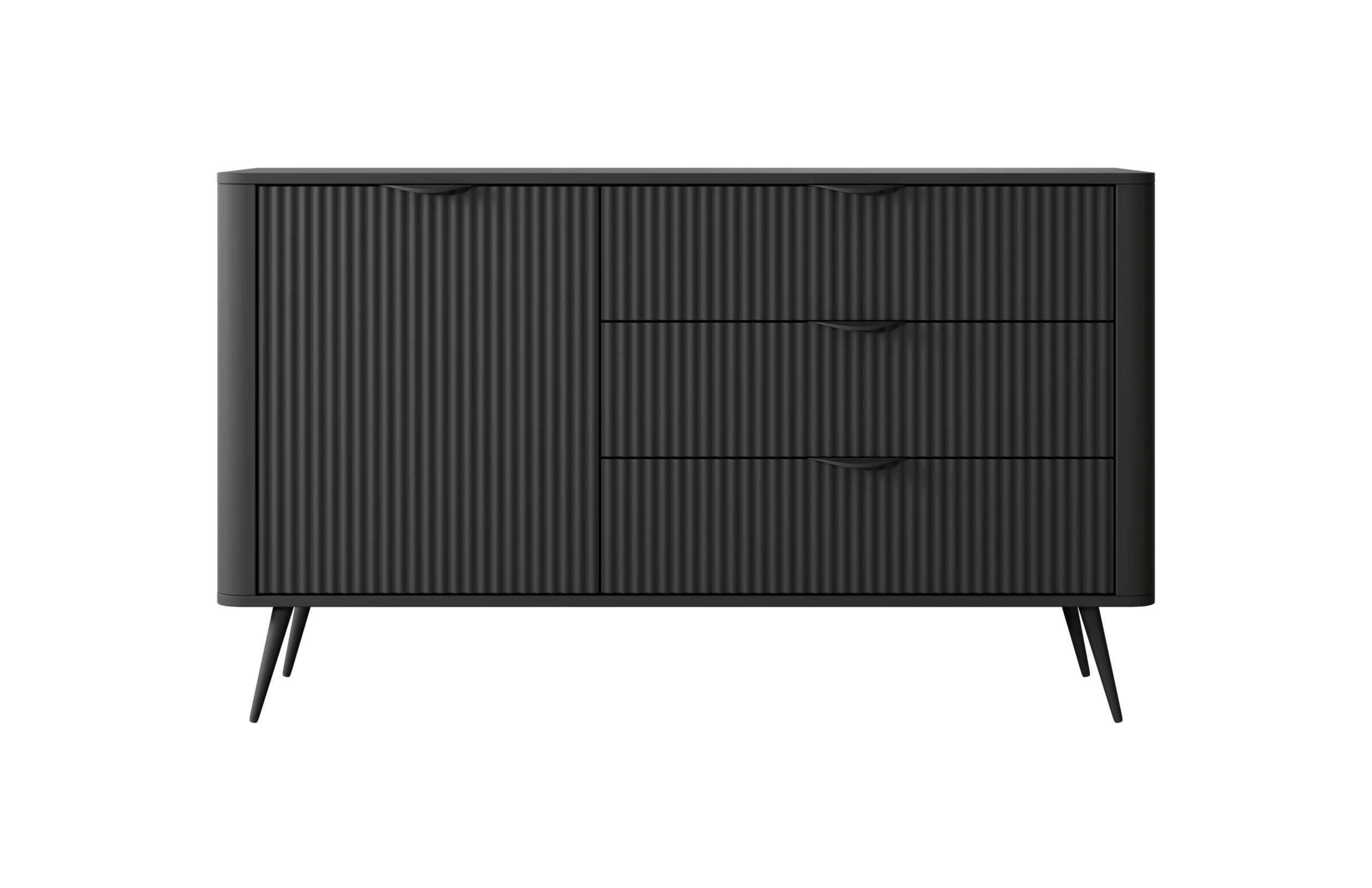 LANTE czarny - D - komoda 138 d3s (1) kommode stil