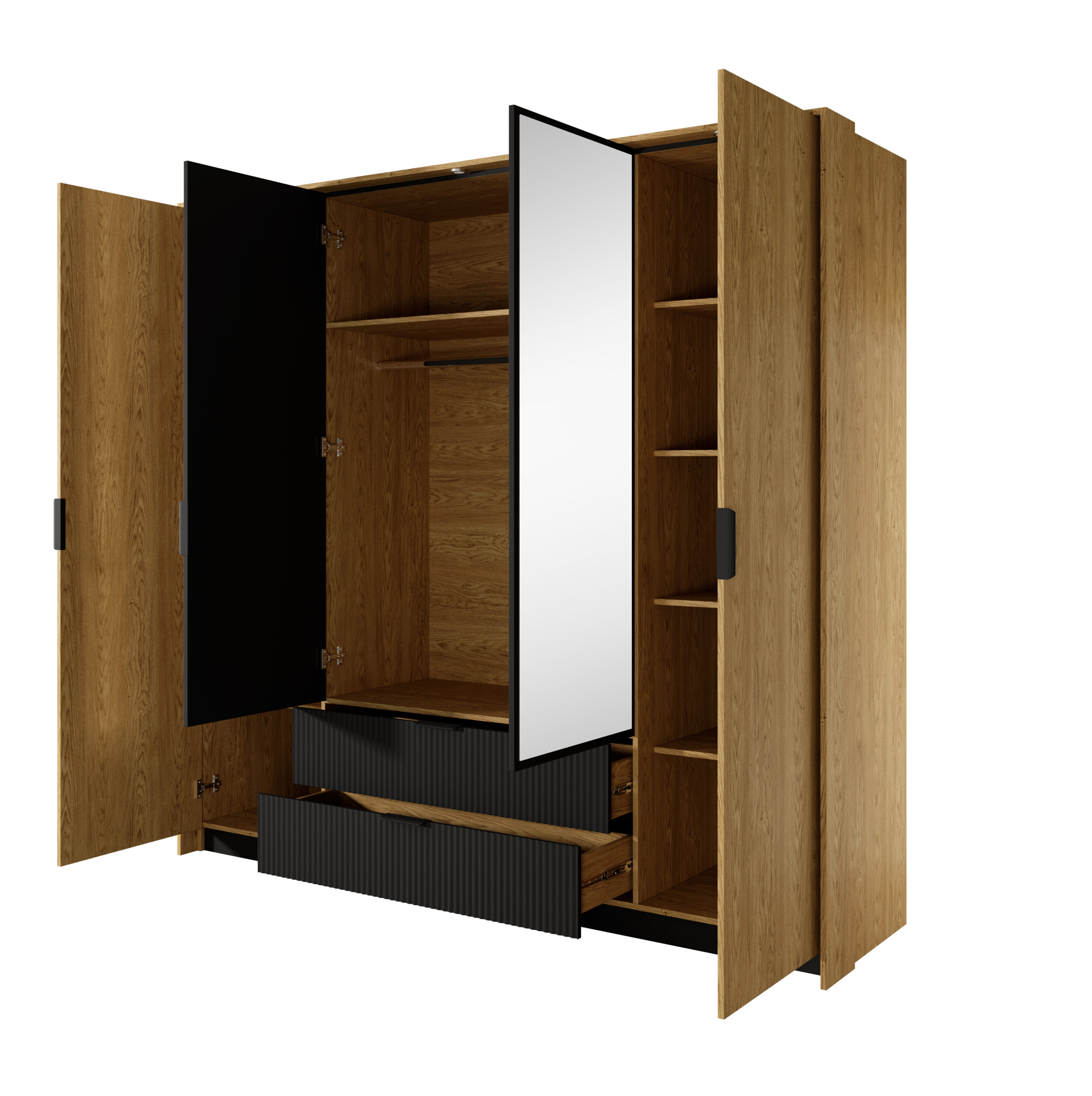BALTIC - A - szafa (4) Kleiderschrank Baltic offen